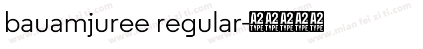 bauamjuree regular字体转换